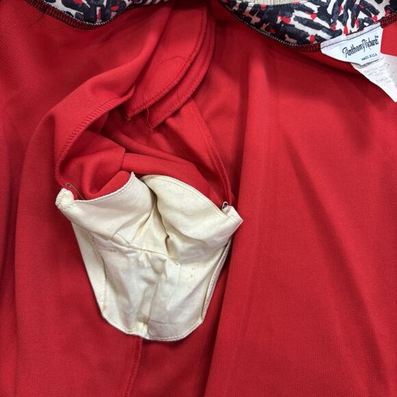 Multicolor Red Skirt Suit Set 2 Pieces Made USA 12 - Picture 8 of 16